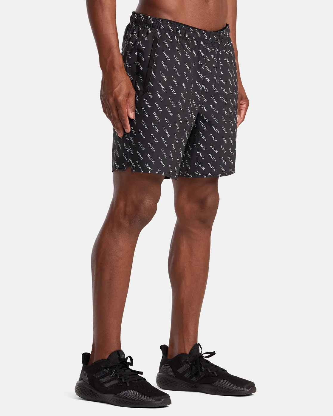 Yogger Stretch 17" Athletic Shorts - RVCA Monogram