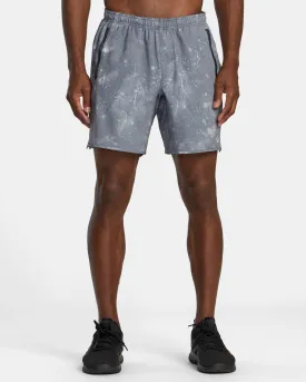 Yogger Stretch 17" Athletic Shorts - Smoke Bleach