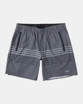 Yogger Stretch 17" Athletic Shorts - Va Stripe Smoke