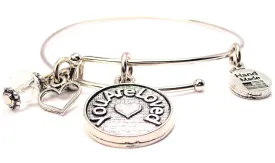 You Are Loved Circle Bangle Bracelet