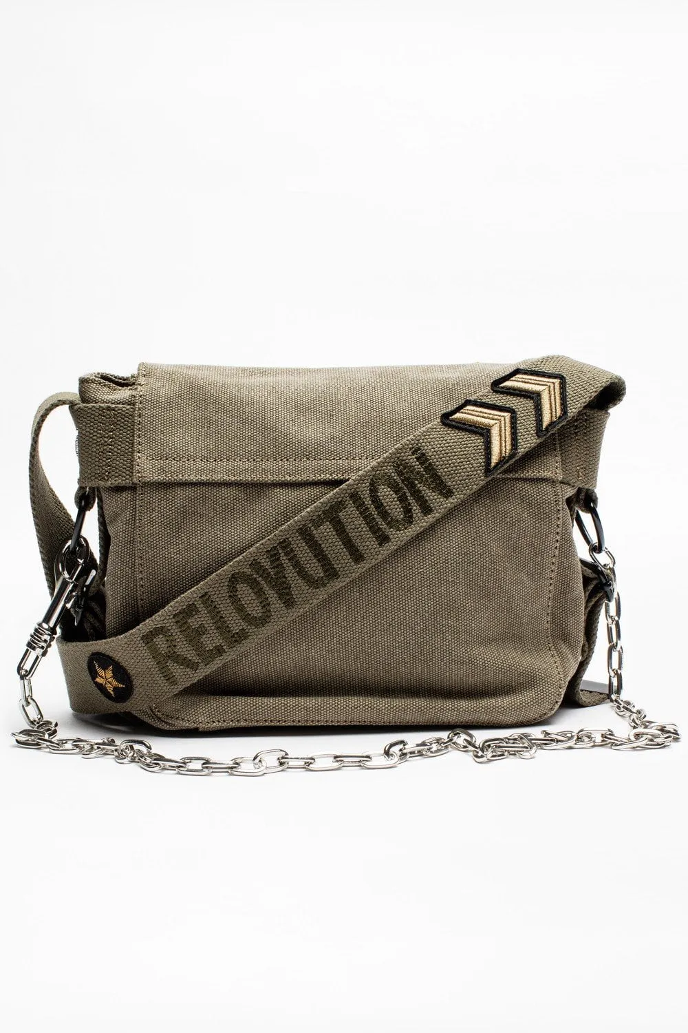 Zadig & Voltaire - Readymade XS Canvas Bag in Khaki