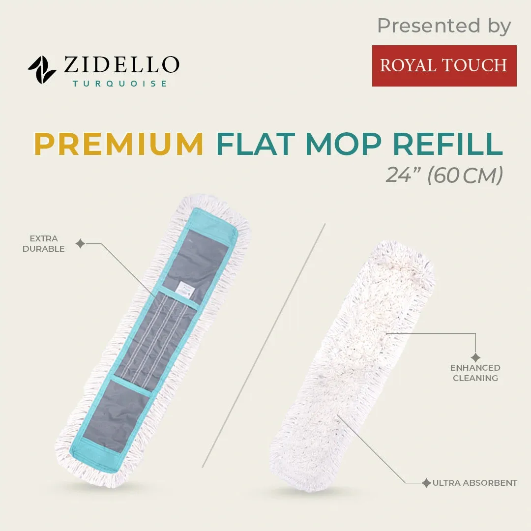 Zidello PREMIUM FLAT MOP - DRY 24″ INCH (60CM)