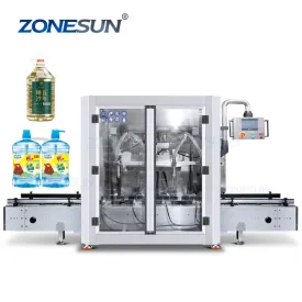 ZS-GYW4 Automatic 4 Heads Mineral Water Cooking Edible Engine Oil Grease Weighing Filling Machine